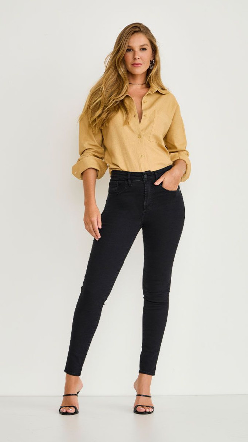 CALÇA JEANS SKINNY PATRÍCIA BLACK