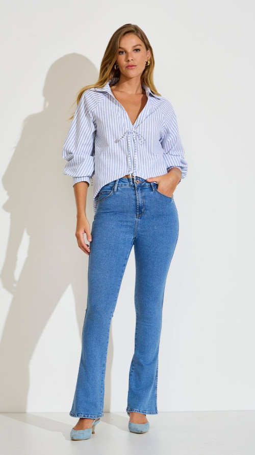 CALÇA JEANS CLARA FLARE JULIETTE