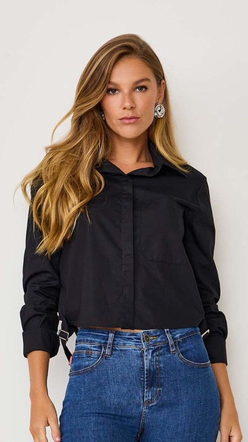 CAMISA MANGA LONGA MOZART PRETA