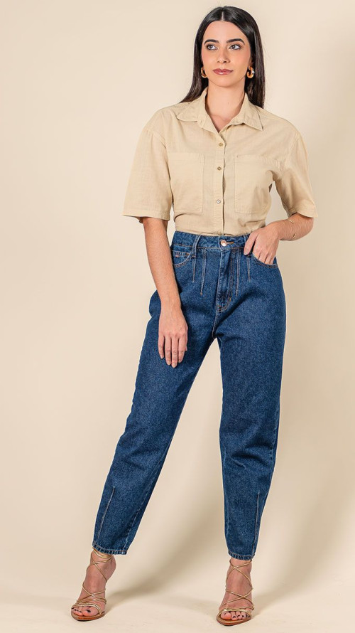 CALÇA SLOCH COM PENCES