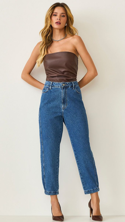 CALÇA SLOUCH RECORTE NA LATERAL