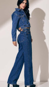 CALÇA JEANS WIDE LEG RIHANNA BOLSO DIFERENCIADO