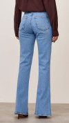 CALÇA JEANS FLARE BOLSO RELÓGIO