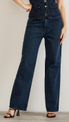 CALÇA JEANS WIDE LEG CÓS BAIXO