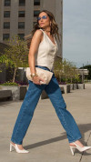 CALÇA JEANS RETA