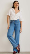 CALÇA JEANS WIDE LEG BÁSICA