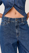 CALÇA JEANS JUMBO BOLSO RELÓGIO