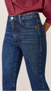 CALÇA JEANS RETA ESCURA