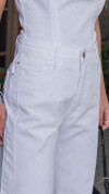 CALÇA DE SARJA MAXI WIDE COM MARTINGALE