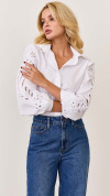 CALÇA JEANS WIDE LEG BOLSO RELÓGIO