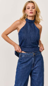 CALÇA JEANS HAREM ALADIM LAÇO
