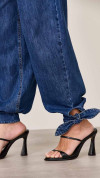 CALÇA JEANS HAREM ALADIM LAÇO