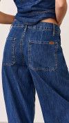 CALÇA JEANS HAREM ALADIM LAÇO