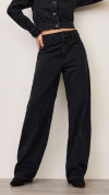 CALÇA JEANS JUMBO MARTINGALE PRETA