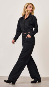 CALÇA JEANS JUMBO MARTINGALE PRETA