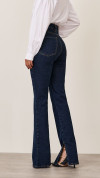CALÇA JEANS FLARE ABERTURA LATERAL