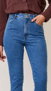 CALÇA JEANS FLARE BOLSO RELÓGIO