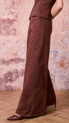CALÇA SARJA PANTALONA MARROM