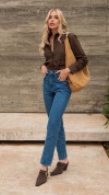 CALÇA JEANS MOM PENCES