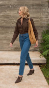 CALÇA JEANS MOM PENCES