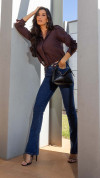 CALÇA JEANS FLARE BOOT CUT