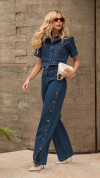 CALÇA JEANS MAXI WIDE BOTÕES