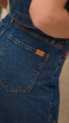 CALÇA JEANS MAXI WIDE BOTÕES