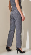 CALÇA JEANS RETA CINZA