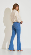 CALÇA JEANS CLARA MAXI FLARE COM CINTO