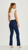 CALÇA JEANS BÁSICA ESCURA FLARE JULIETTE