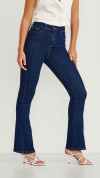 CALÇA JEANS BÁSICA ESCURA FLARE JULIETTE