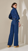 CALÇA JEANS ESCURA MAXI WIDE BOLSO RELÓGIO