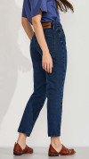 CALÇA JEANS MOM ESCURA