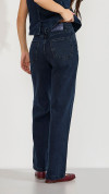 CALÇA JEANS WIDE LEG DARK BLUE