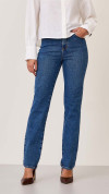 CALÇA JEANS RETA PASSANTE DUPLO