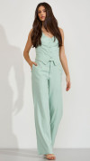 BLUSA FRENTE ÚNICA ELEGANCE VERDE MENTA