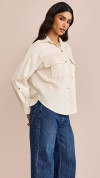 CAMISA LINHO BOLSO FRONTAL