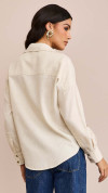 CAMISA LINHO BOLSO FRONTAL