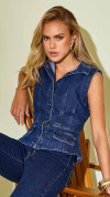 BLUSA PEPLUM JEANS