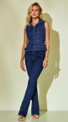 BLUSA PEPLUM JEANS