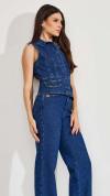 BLUSA PEPLUM JEANS