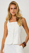 BLUSA LINHO OFF WHITE