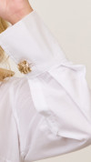 CAMISA CROPPED ABERTURA LATERAL BRANCA