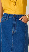 SAIA JEANS LONGA COM FENDA