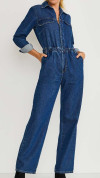 MACACÃO JEANS CÓS COM ELÁSTICO