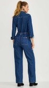 MACACÃO JEANS CÓS COM ELÁSTICO