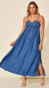 VESTIDO LONGO BORDADO