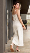 VESTIDO MIDI OFF WHITE