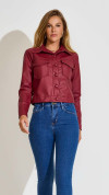 SHACKET CROPPED NEO COURO CHERRY