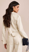 BLAZER LINHO CROPPED MARTINGALE